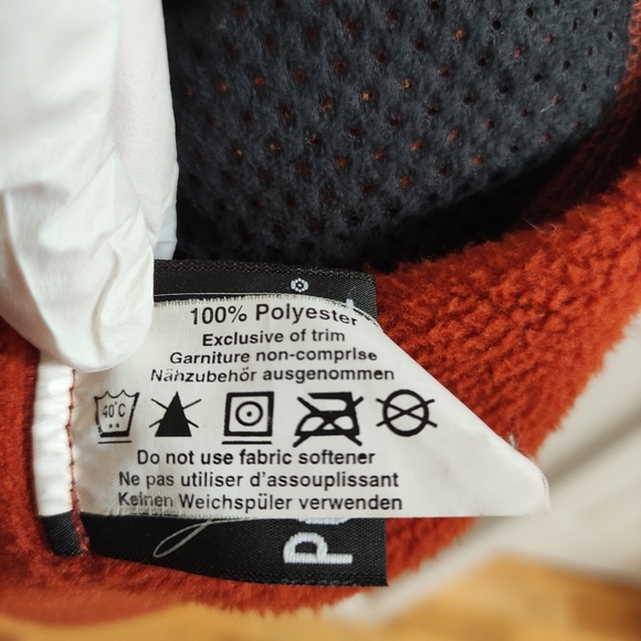 Arcteryx Arc'teryx Polartec Fleece Jacket Full Zip Made in Canada Orange men's L - Picture 8 of 13